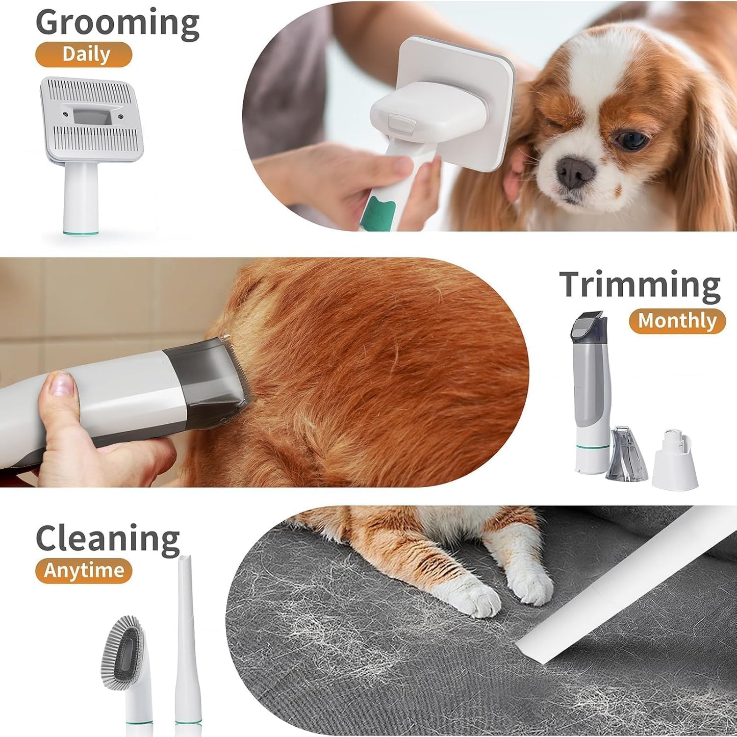 Easy Pet Grooming Vacuum Kit